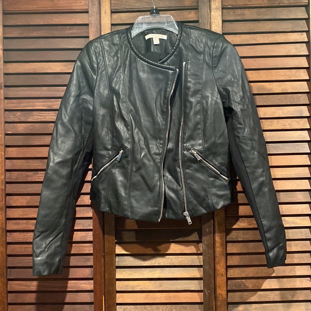 Zara Trf Outerwear Faux Leather Jacket